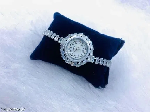 Feminine Fancy Diamond Watch Bracelets