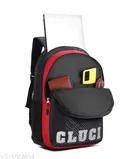 Fabric Backpack Bag, Black