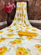 Georgette Printed Saree for Women 