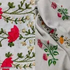 Khadi Cotton Embroidered Kurta with Pant for Women 
