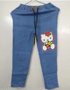 Denim Slim Fit Jeans for Girls (Blue, 8-9 Years)