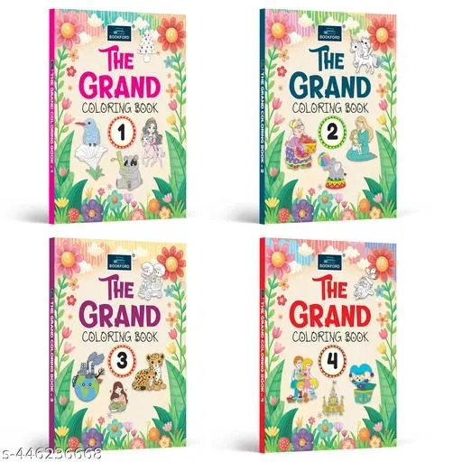 The Grand Coloring Book - Set of 4 books for kids