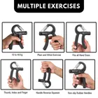 AJRO Adjustable Spring Hand & Finger Exerciser 