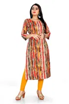 A-Line Crepe Kurti for Women 