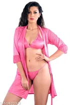 Satin Nightdress Set for Women 