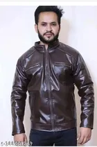 Synthetic Leather Jacket for Men 