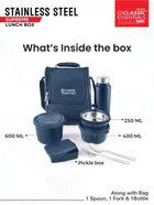 Stainless Steel Microwave Safe Lunch Box Set 