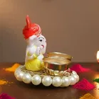 Metal Decoretive Pooja Thali, Multicolour Pack of 1