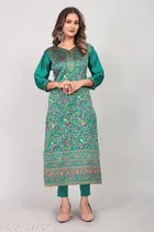 Pashmina Embroidered Kurti for Women 