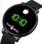 Rubber Digital Watches for Men & Women, Black