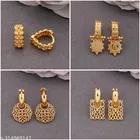 Gold-Plated Earrings/Studs/Bali Combo For Women'S/Girls