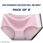 Nylon Briefs for Women, Multicolour, Pack of 6 