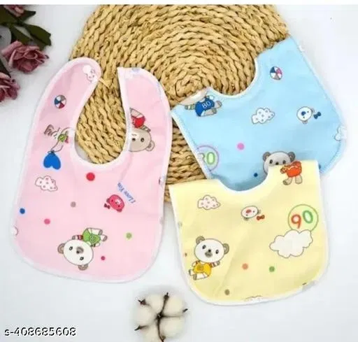 Waterproof Baby Bib Chit Button Washable Waterproof Top Quality Set Of 3 ( 0 -12 Month)