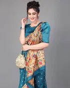 Art Silk  Printed Saree for Women 