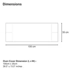 Krishna E PVC Brown Geometry Micro wave cover Cover Pack of 1