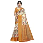 Linen Printed Saree for Women 