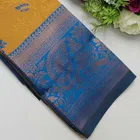 Dola Silk Zari Woven Saree for Women, Gold 