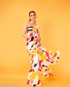 Pure Chiffon Floral Print Saree for Women 