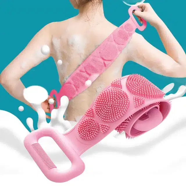 Silicone Double Side Body Scrubber (Multicolour)