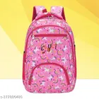 Polyester Backpack Bag, Pink