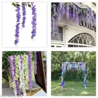 Polyester Artificial Hanging Flower Garlands 
