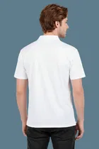 Polyester T-shirt for Men, White 