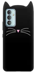 Silicone Mobile Back Cover for Samsung A04s (Black)
