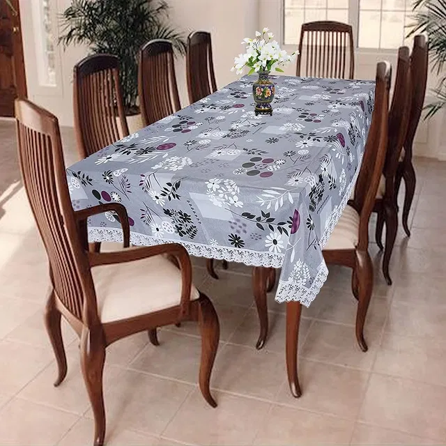 PVC Printed 4 Seaters Table Cover (Multicolor, 40x60 inches)