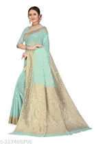 Chanderi Cotton Zari Woven Saree for Women 