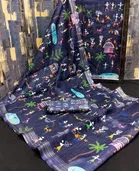 Linen Printed Saree for Women 