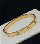 Gold Plated Stainless Steel Crystal Bracelet for Women