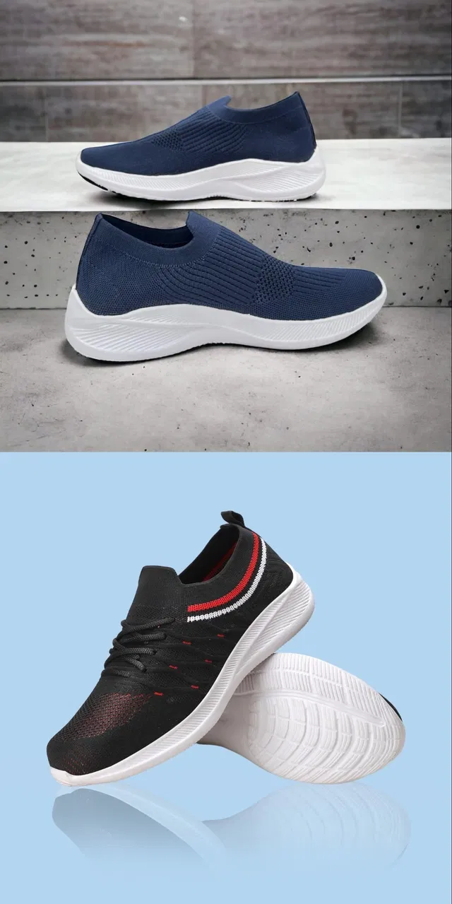 Sports Shoes for Men (Multicolor, 7) (Set of 2)