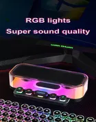 Life Like Rgb Transparent 10 W Bluetooth Speaker Bluetooth V5.0 With Usb,Sd Card Slot,Call Function Playback Time 5 Hrs