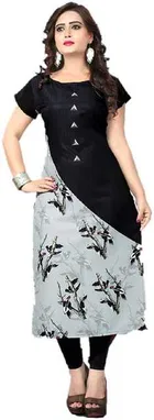 AK Fashion Mall Women Crepe Kurti 