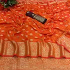 Jacquard Printed Saree for Women 