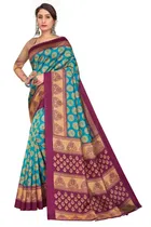 Art Silk Kalamkari Saree for Women 
