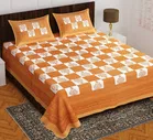 Cotton Rajasthani Jaipuri Double Bedsheet with 2 Pillow Covers 