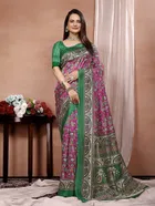 Mysore Silk Printed Saree for Women 