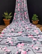 Georgette Printed Saree for Women 