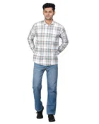 Poly Cotton Full Sleeves Chequered Shirt for Men 