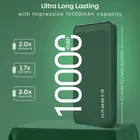 हैमर अल्ट्रा चार्ज 10000mAh 22.5w पावर बैंक 20w पीडी फ़ास्ट चार्जिंग, 3 आउटपुट, 2 इनपुट पोर्ट्स टाइप-सी/पीडी, माइक्रो यूएसबी और कई सुरक्षा परतें 
