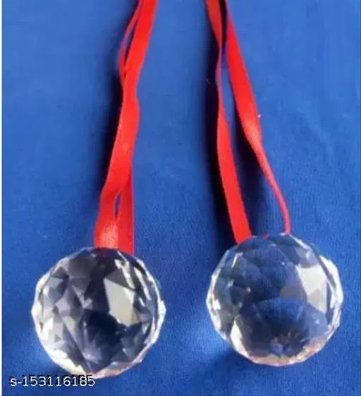 Crystal Balls for Vastu & Feng Sui for Men, Pack of 2 (Multicolor)
