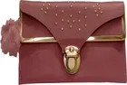 Women's Party wear/ Casual Hand wallet clutch Maroon Style 6 ,One Size