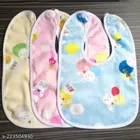 Silicone Bibs Aprons for Infants (Multicolor, Pack of 3)