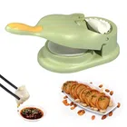 MAGIC PLUS Plastic 2 in 1 Momo & Gujiya Maker (Assorted, Pack of 1)