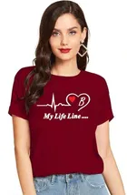 Half Sleeves Printed T-shirt for Women & Girls 