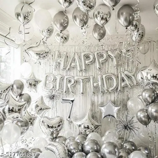 52 Pcs 7th Birthday Decoration kit, Multicolour, Set of 1