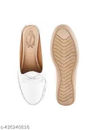 Solid Synthetic Loafers for Girls 