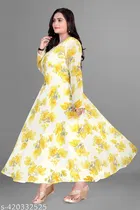 Georgette Printed Gown for Women 