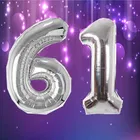 Foil Balloon for Birthday Celebration, No. 61 